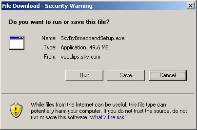 Download or run installer