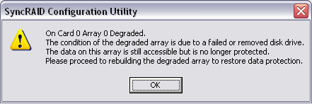 SyncRAID Popup