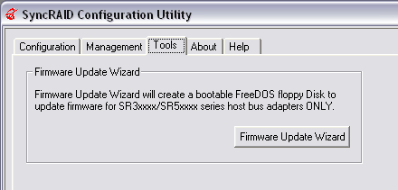 SyncRAID Firmware Update