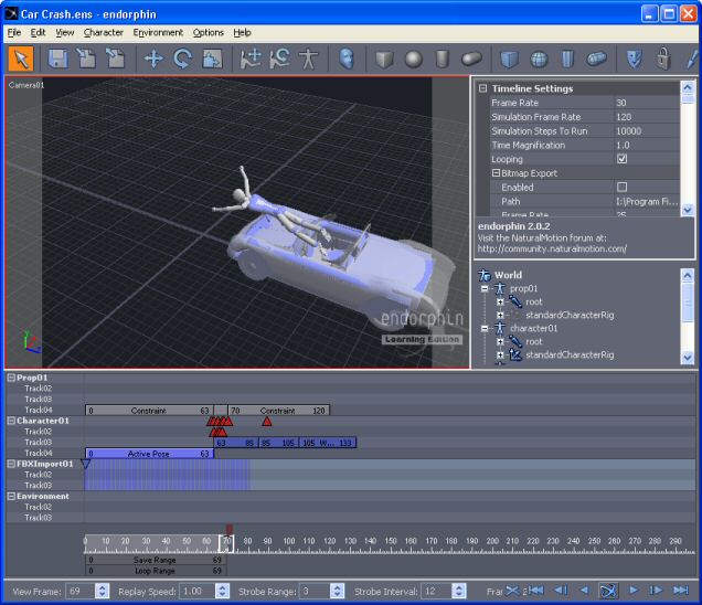 Free Learning Edition of NaturalMotion's US$12K 3D animator endorphin |  DVforums