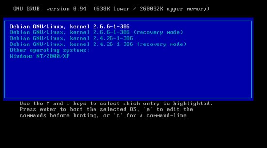 Booting the new kernel