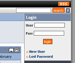 Login box