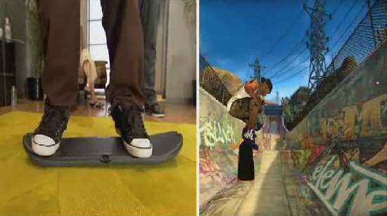 Wireless Tony Hawk Skateboard Ride Board for Xbox 360 With Tony Hawk Ride  Game