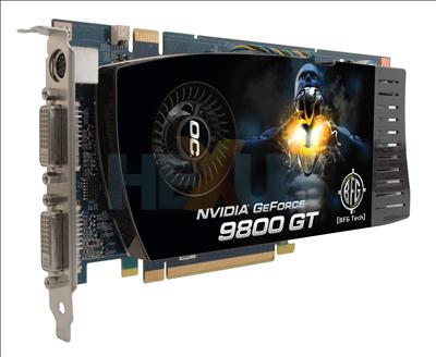 BFG NVIDIA GeForce 9800 GT what s in a name Graphics