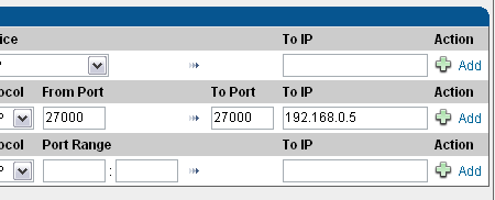 Specify IP address