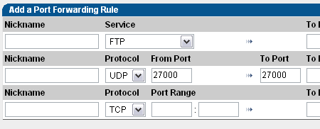 Specify the port