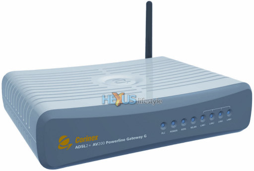 Corinex ADSL2+ AV200 Powerline Gateway G