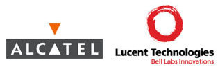Alcatel and Lucent logos