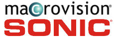 Macrovision and Sonic logos
