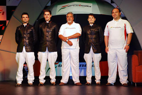 The Force India team