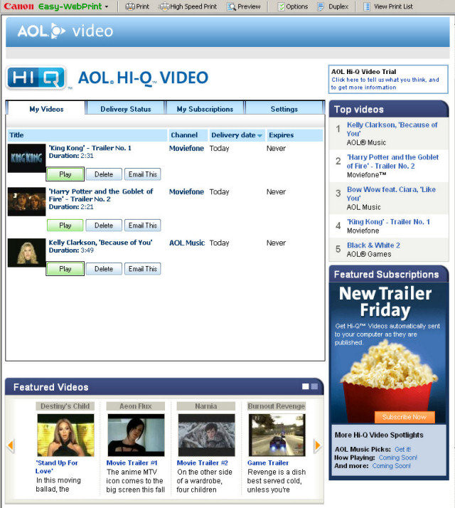 AOL HI-Q Video Delivery Manager