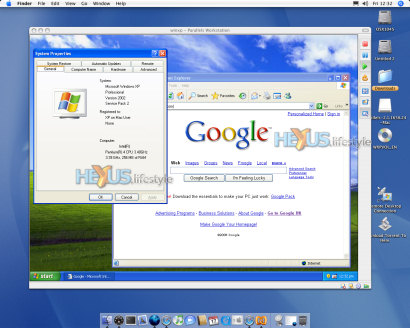 WinXP running within OSX using Parallels