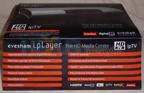 Evesham iplayer retail box - side