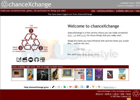 changeXchange - home page