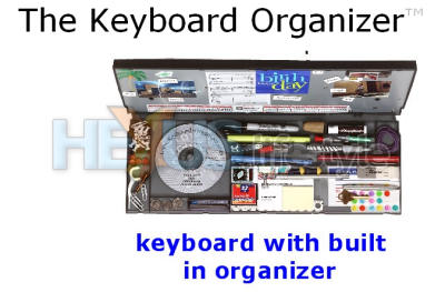 MyKeyO Keyboard Organizer - open