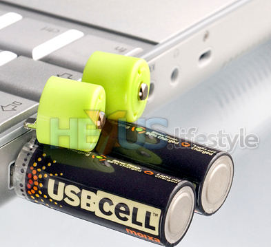 USBCELL - AA size - two charging in laptop