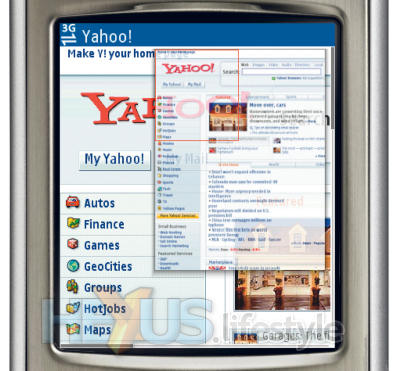 Nokia N80 Internet Edition - browser zoom