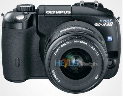 Olympus E-330 frontview
