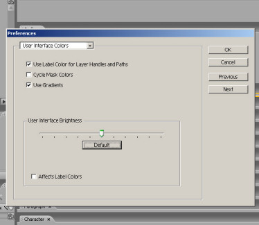 After Effects default brightness