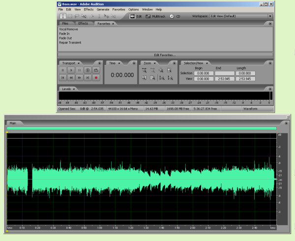 Adobe Audition - waveform monitor outside of interface