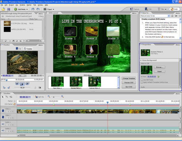 Adobe Premiere Elements 2.0 DVD-creation