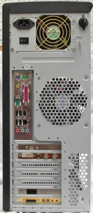 Rear of MESH PC