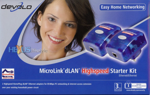 devolo MicroLink dLAN HighSpeed Starter kit - box front