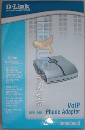D-Link DPH-50U Skype USB adaptor - retail box front