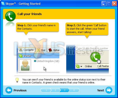 Skype startup wizard - Step 3