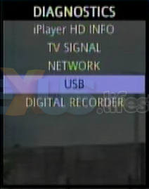 iplayer USB diagnostics menu