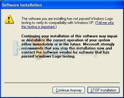 XP complaining about compatibility