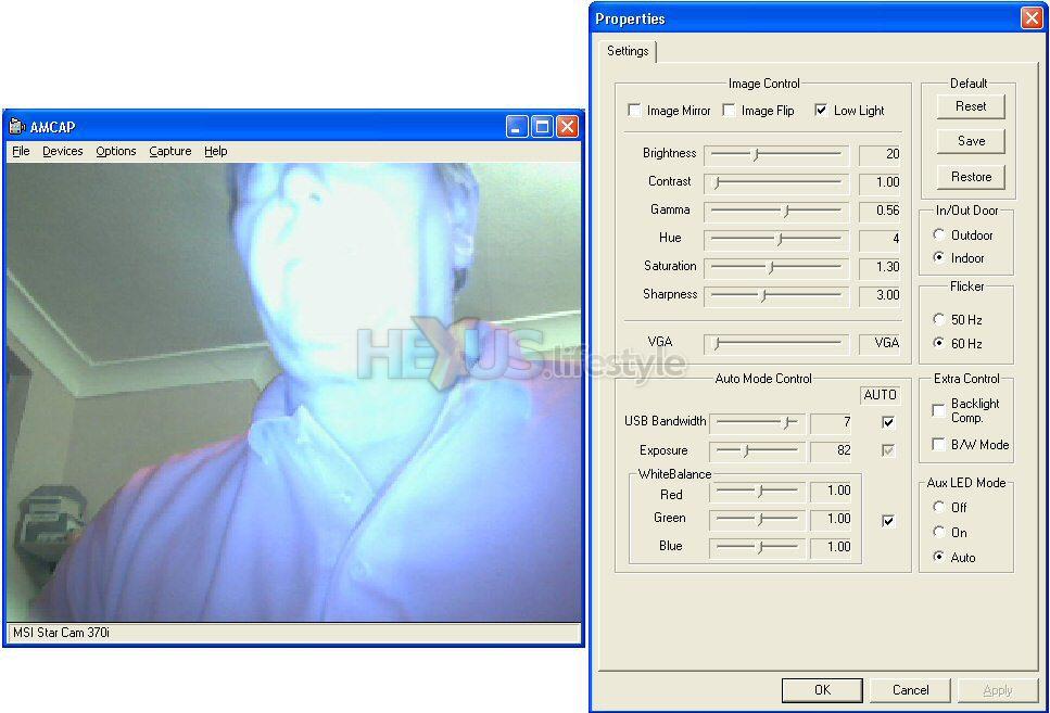 Review Low cost webcam MSI StarCam 370i Cameras HEXUS