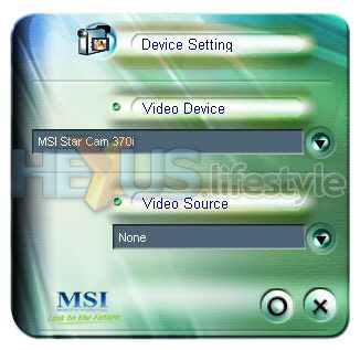 MSI security app - device settings
