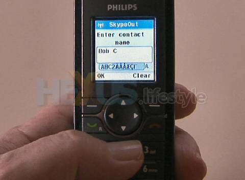 Philips VOIP841 - contact inputting