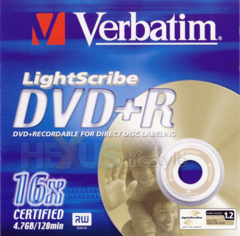 Verbatim 16x DVD+R LightScribe_cover