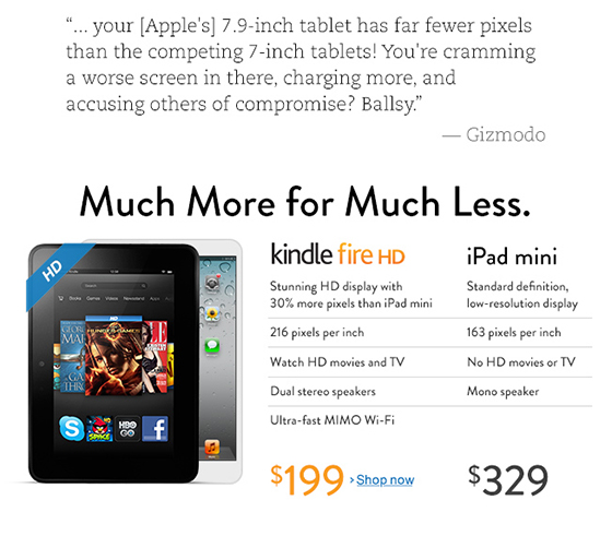Amazon iPad Mini Ad