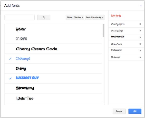 Google Docs receives 450+ new fonts and 60+ new templates