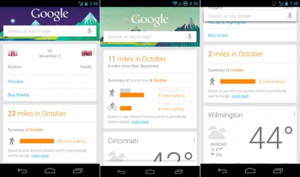 Google Now Pedometer