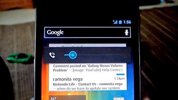 Galaxy Nexus Volume Bug