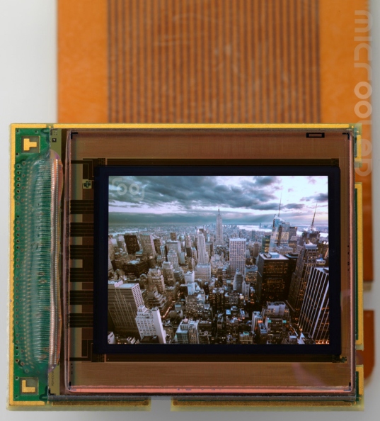 MicroOLED high-density micro-display