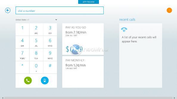 Skype for Windows 8 Modern UI