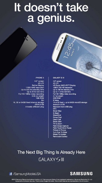 Samsung US Galaxy S III Advertissement