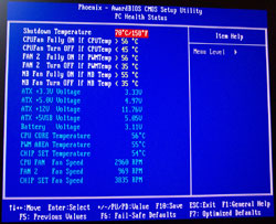 BIOS Hardware health monitor