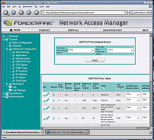 Changing firewall rules