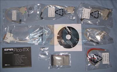 Pico-ITX box contents (minus board)