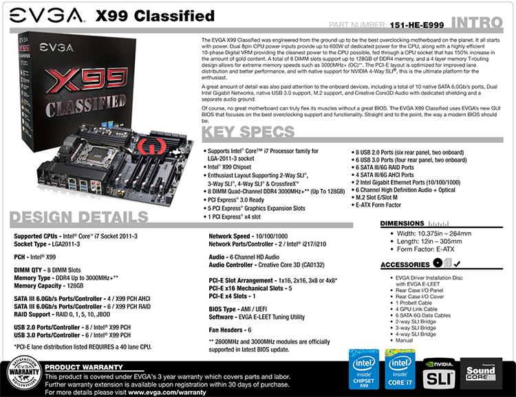 EVGA X99 MICRO 131-HE-E995-KR BIOS CHIP