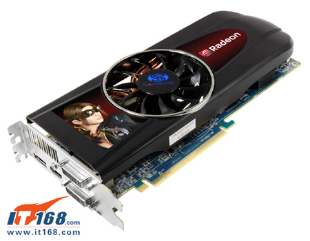 AMD ATI Radeon HD 5830 poses for the 