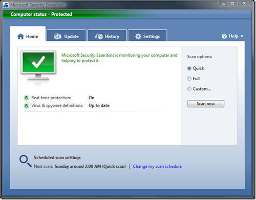 Free Antivirus Terbaru dari Microsoft (MSE)