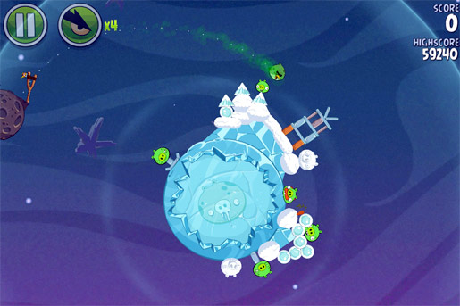 angry birds space gameplay