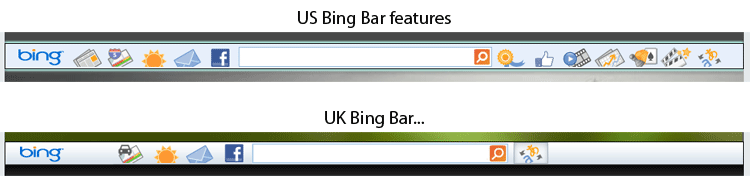 Bing Bar US and UK, spot the difference